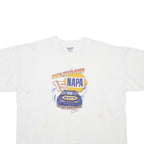 GILDAN Mens White NAPA Race In To Napa Graphic T-Shirt XL Short Sleeve Crew Neck