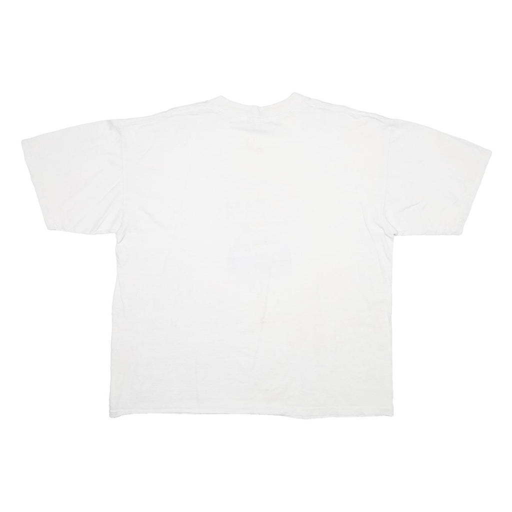 GILDAN Mens White NAPA Race In To Napa Graphic T-Shirt XL Short Sleeve Crew Neck