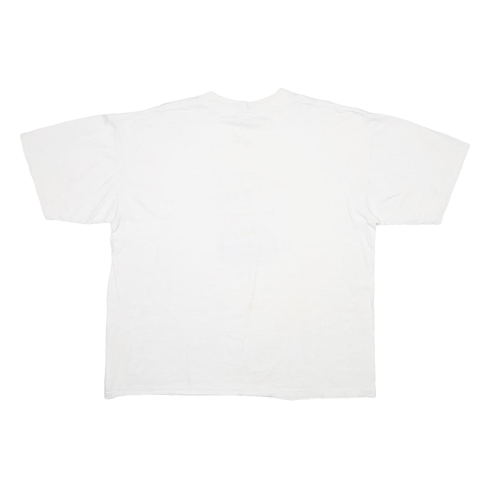 GILDAN Mens White NAPA Race In To Napa Graphic T-Shirt XL Short Sleeve Crew Neck