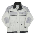SPRINT Mens Grey & Light Grey Colourblock Outdoor Jacket L Polyester Blend Woven