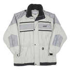 SPRINT Mens Grey & Light Grey Colourblock Outdoor Jacket L Polyester Blend Woven