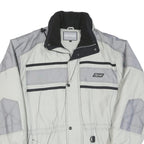 SPRINT Mens Grey & Light Grey Colourblock Outdoor Jacket L Polyester Blend Woven