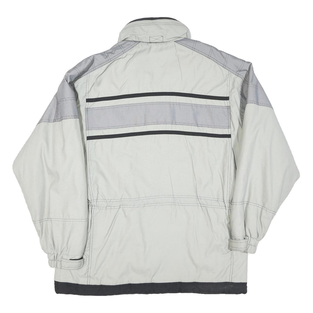 SPRINT Mens Grey & Light Grey Colourblock Outdoor Jacket L Polyester Blend Woven