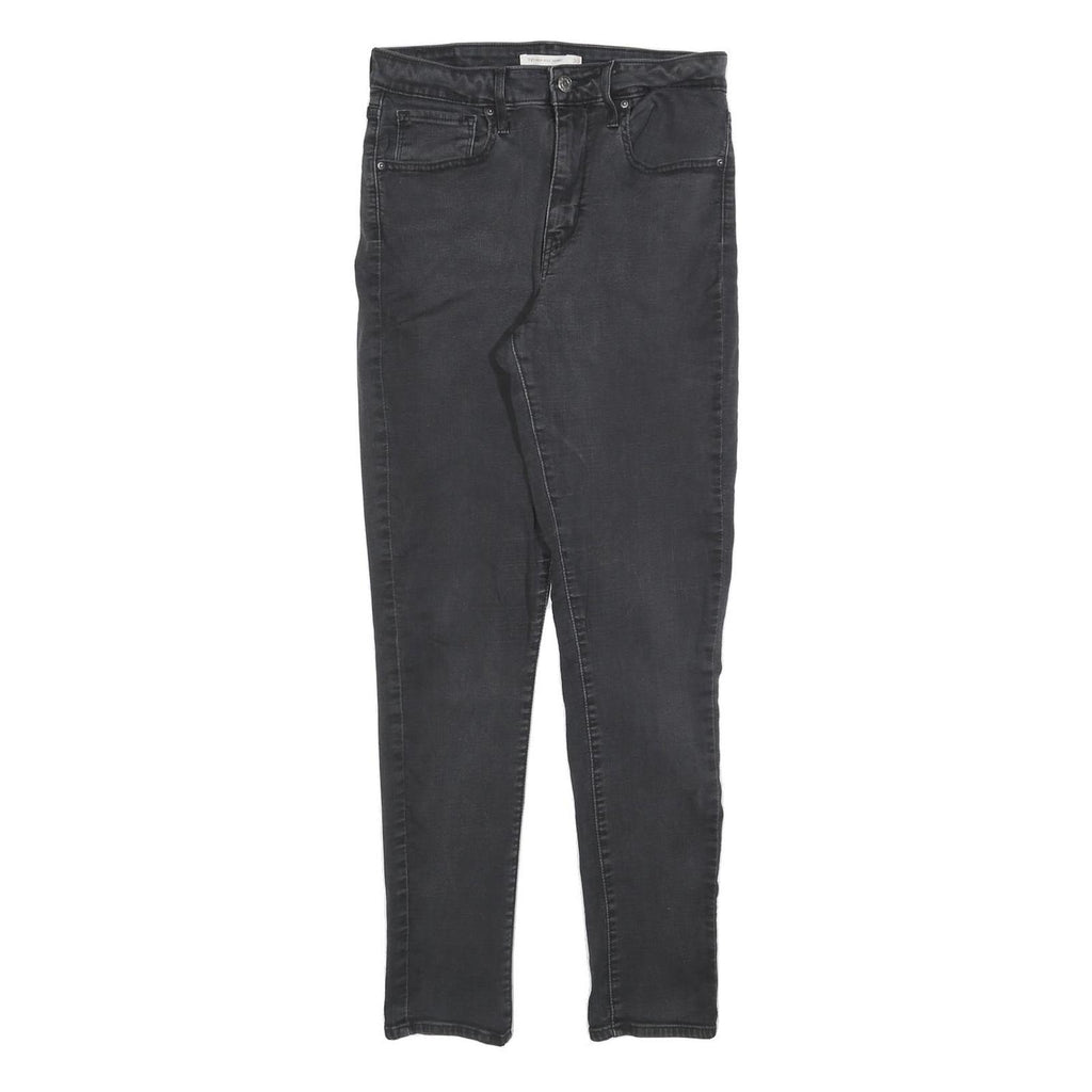 LEVI'S 721 Womens Jeans Black Slim Skinny Denim Medium W30 L30 Stretch