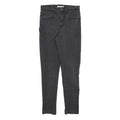 LEVI'S 721 Womens Jeans Black Slim Skinny Denim Medium W30 L30 Stretch