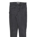 LEVI'S 721 Womens Jeans Black Slim Skinny Denim Medium W30 L30 Stretch