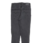 LEVI'S 721 Womens Jeans Black Slim Skinny Denim Medium W30 L30 Stretch