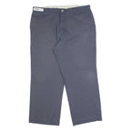 DICKIES Workwear Mens Trousers Grey Regular Straight W40 L30