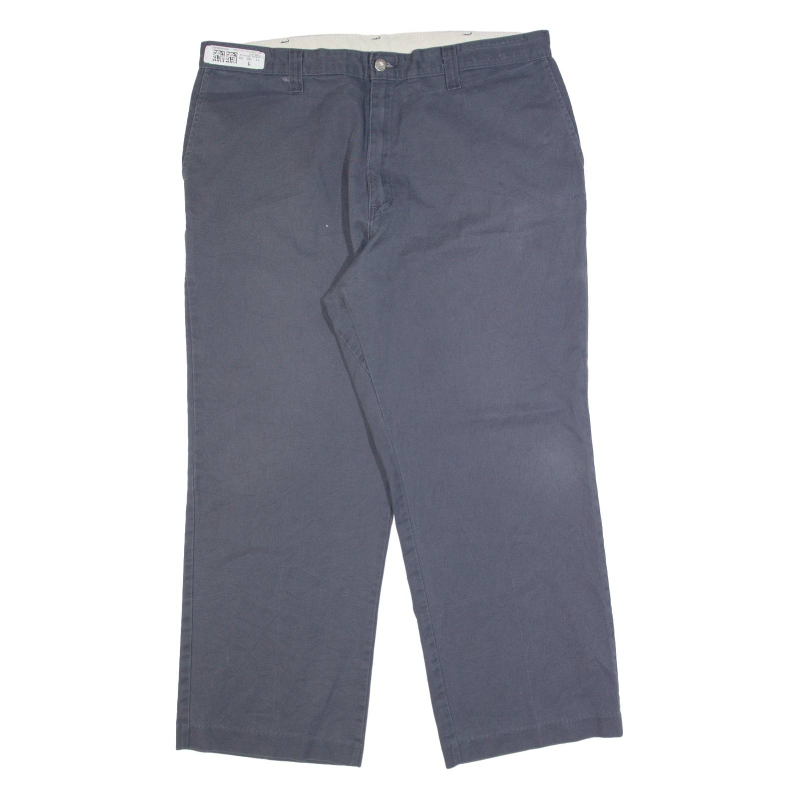 DICKIES Workwear Mens Trousers Grey Regular Straight W40 L30