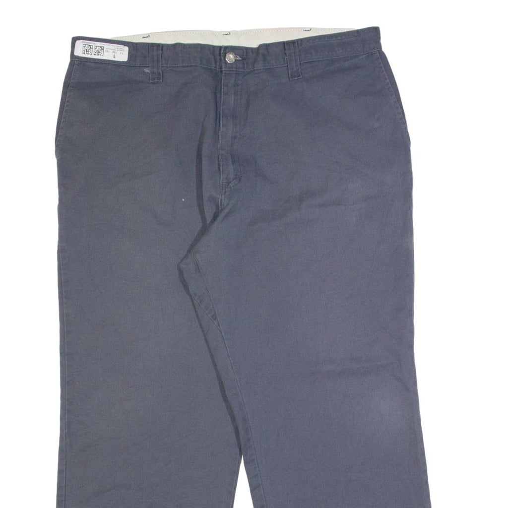 DICKIES Workwear Mens Trousers Grey Regular Straight W40 L30
