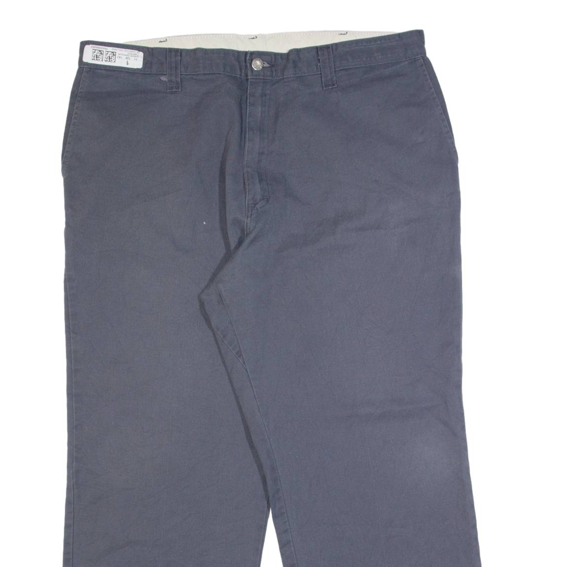 DICKIES Workwear Mens Trousers Grey Regular Straight W40 L30