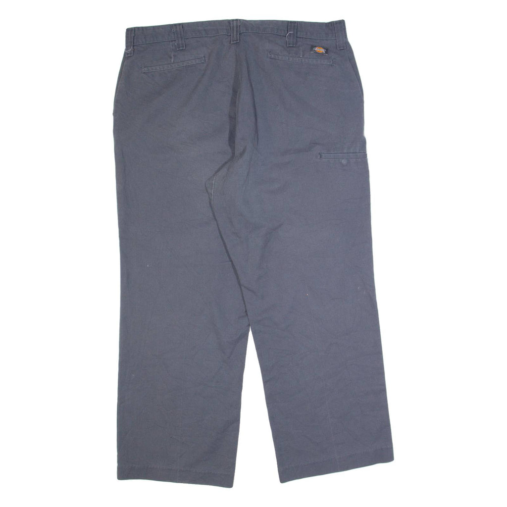 DICKIES Workwear Mens Trousers Grey Regular Straight W40 L30