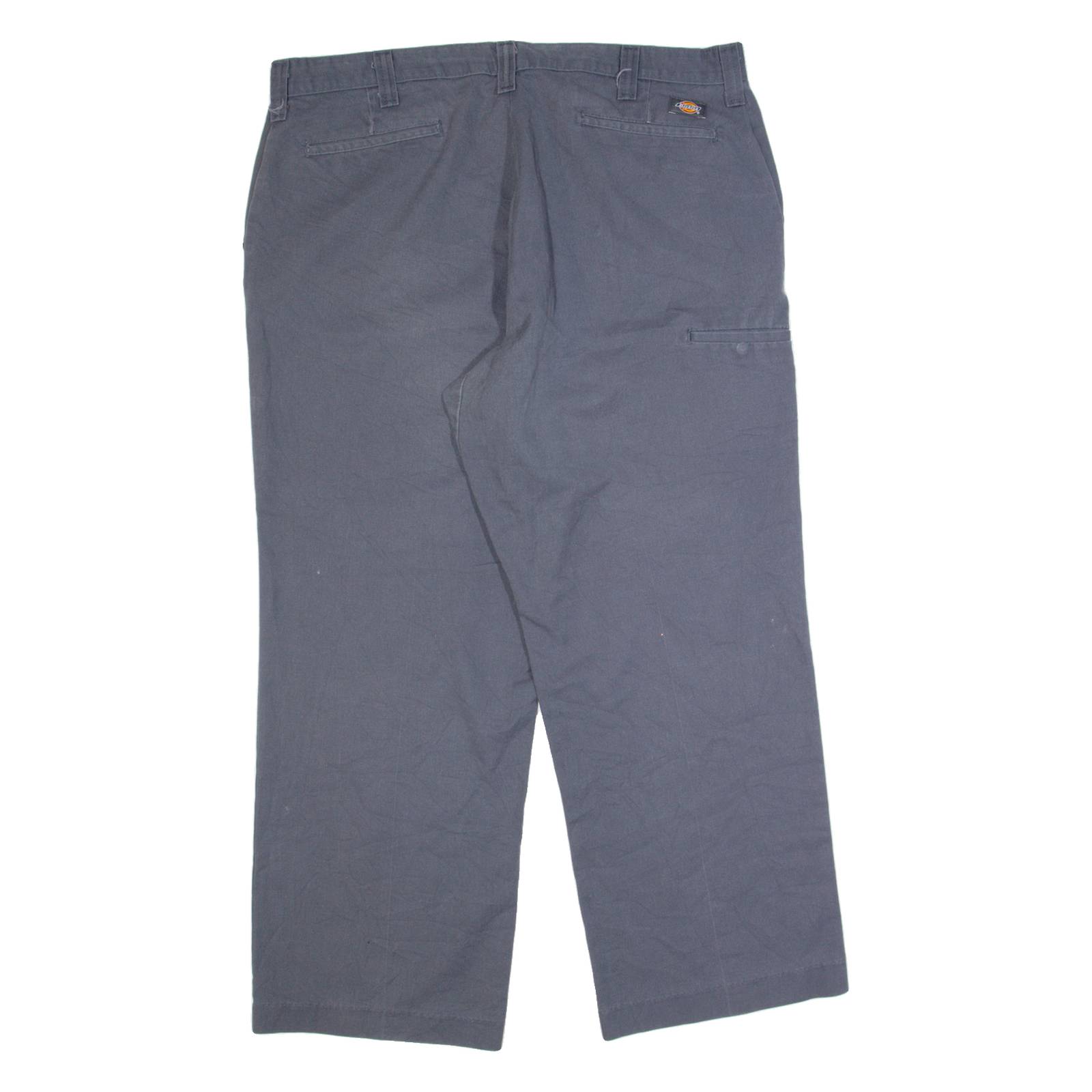 DICKIES Workwear Mens Trousers Grey Regular Straight W40 L30