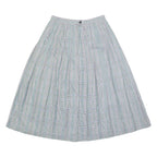 Womens Pleated Skirt Grey Midi Check S