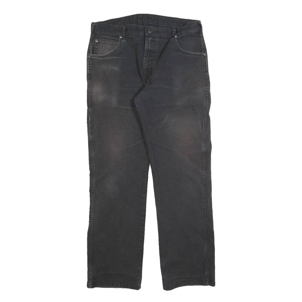 DICKIES Mens Regular Fit Jeans Black Denim W34 L32 Workwear Zip Closure