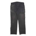 DICKIES Mens Regular Fit Jeans Black Denim W34 L32 Workwear Zip Closure