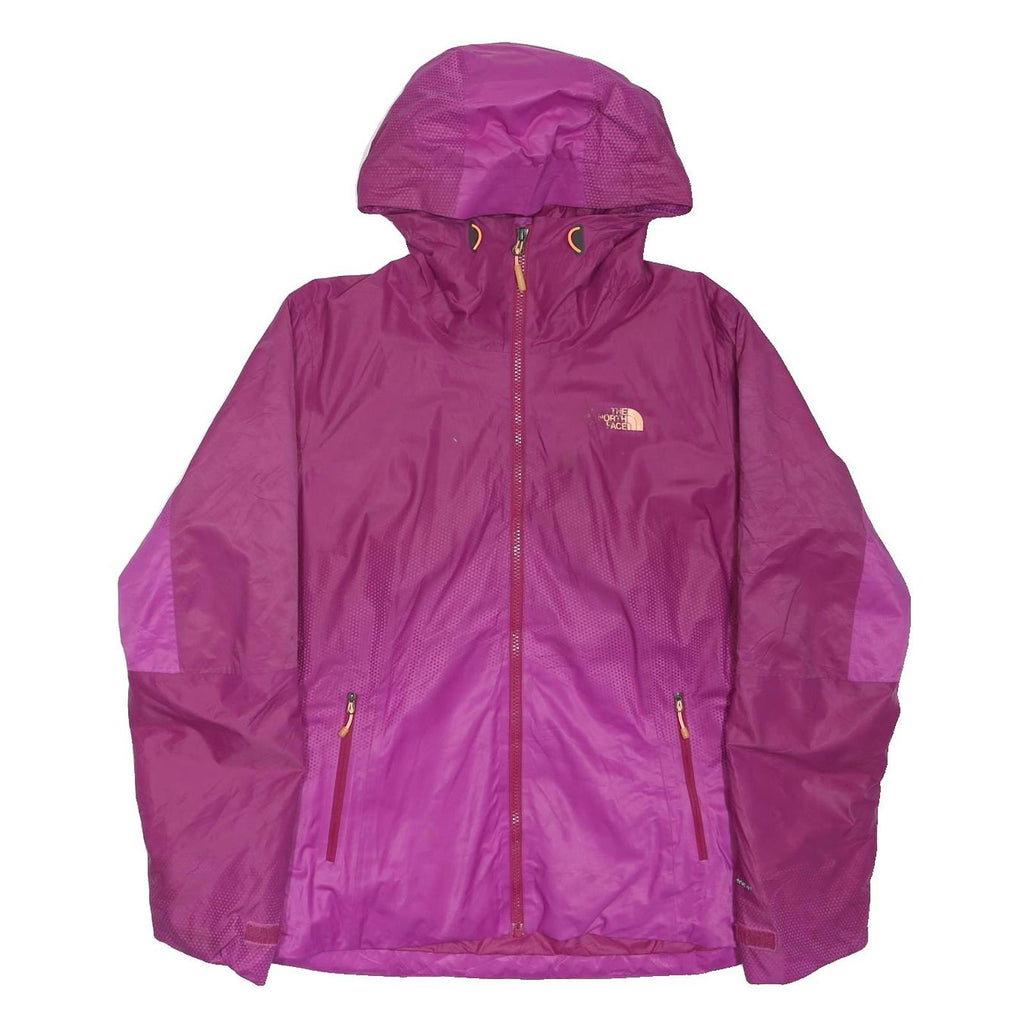 THE NORTH FACE Womens Purple Zip Jacket L Polyester Blend Outdoor Rainwear