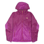 THE NORTH FACE Womens Purple Zip Jacket L Polyester Blend Outdoor Rainwear