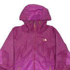 THE NORTH FACE Womens Purple Zip Jacket L Polyester Blend Outdoor Rainwear