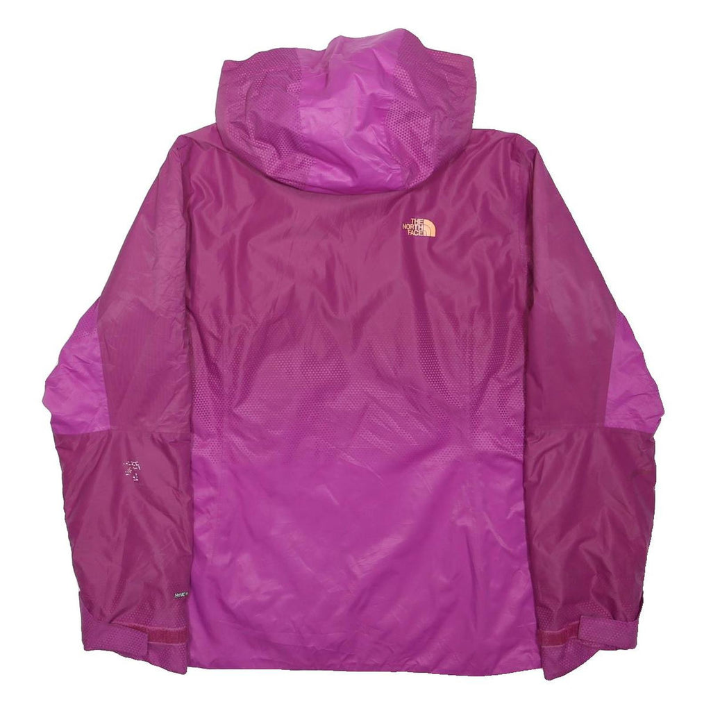 THE NORTH FACE Womens Purple Zip Jacket L Polyester Blend Outdoor Rainwear