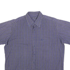 ASCOT SPORT Mens Blue Check Shirt 2XL Cotton Blend Casual Button-Down