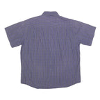 ASCOT SPORT Mens Blue Check Shirt 2XL Cotton Blend Casual Button-Down