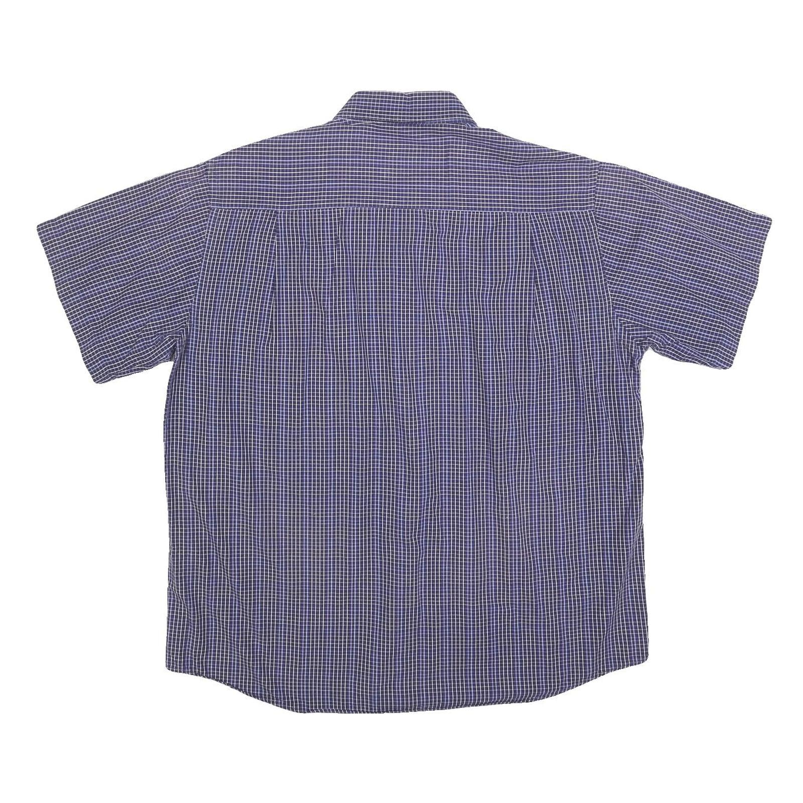 ASCOT SPORT Mens Blue Check Shirt 2XL Cotton Blend Casual Button-Down