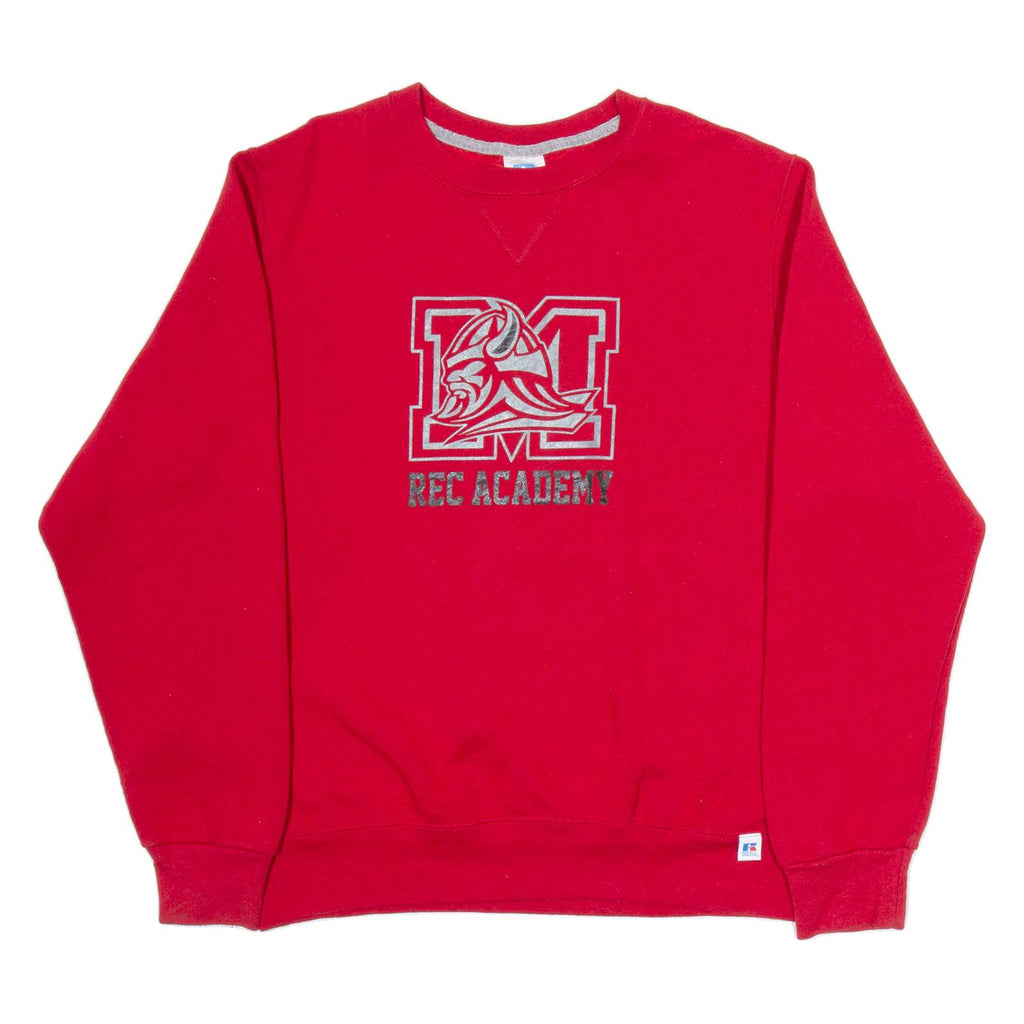 RUSSELL ATHLETIC Mens Sweatshirt Red USA M