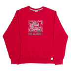 RUSSELL ATHLETIC Mens Sweatshirt Red USA M
