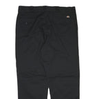 DICKIES Mens Cotton Blend Black Regular Fit Straight Leg Trousers W38 L30