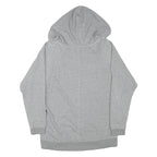 DKNY Womens Grey Hoodie L Cotton Blend Pullover Lightweight Casual