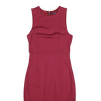 FRENCH CONNECTION Womens Red Fit & Flare Cotton Blend Sleeveless Knee Length