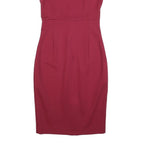 FRENCH CONNECTION Womens Red Fit & Flare Cotton Blend Sleeveless Knee Length