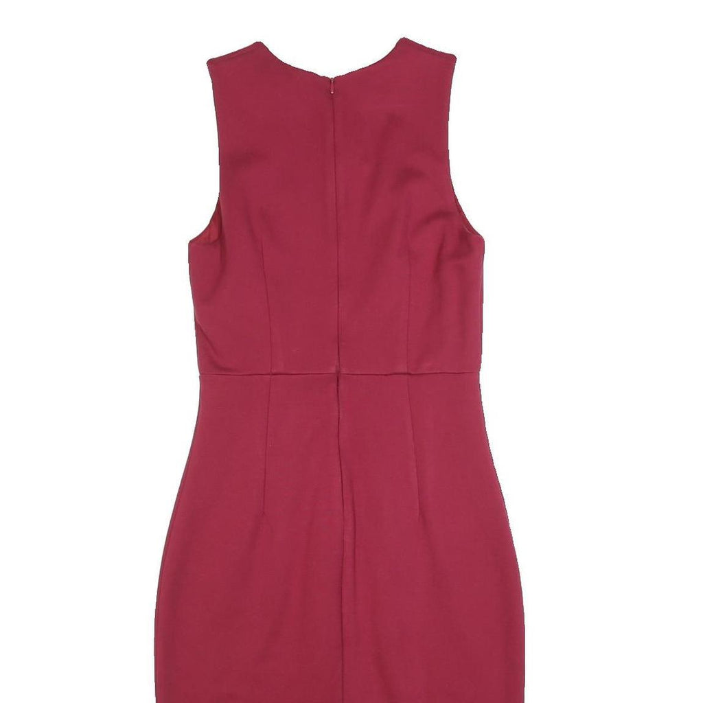 FRENCH CONNECTION Womens Red Fit & Flare Cotton Blend Sleeveless Knee Length