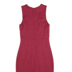 FRENCH CONNECTION Womens Red Fit & Flare Cotton Blend Sleeveless Knee Length