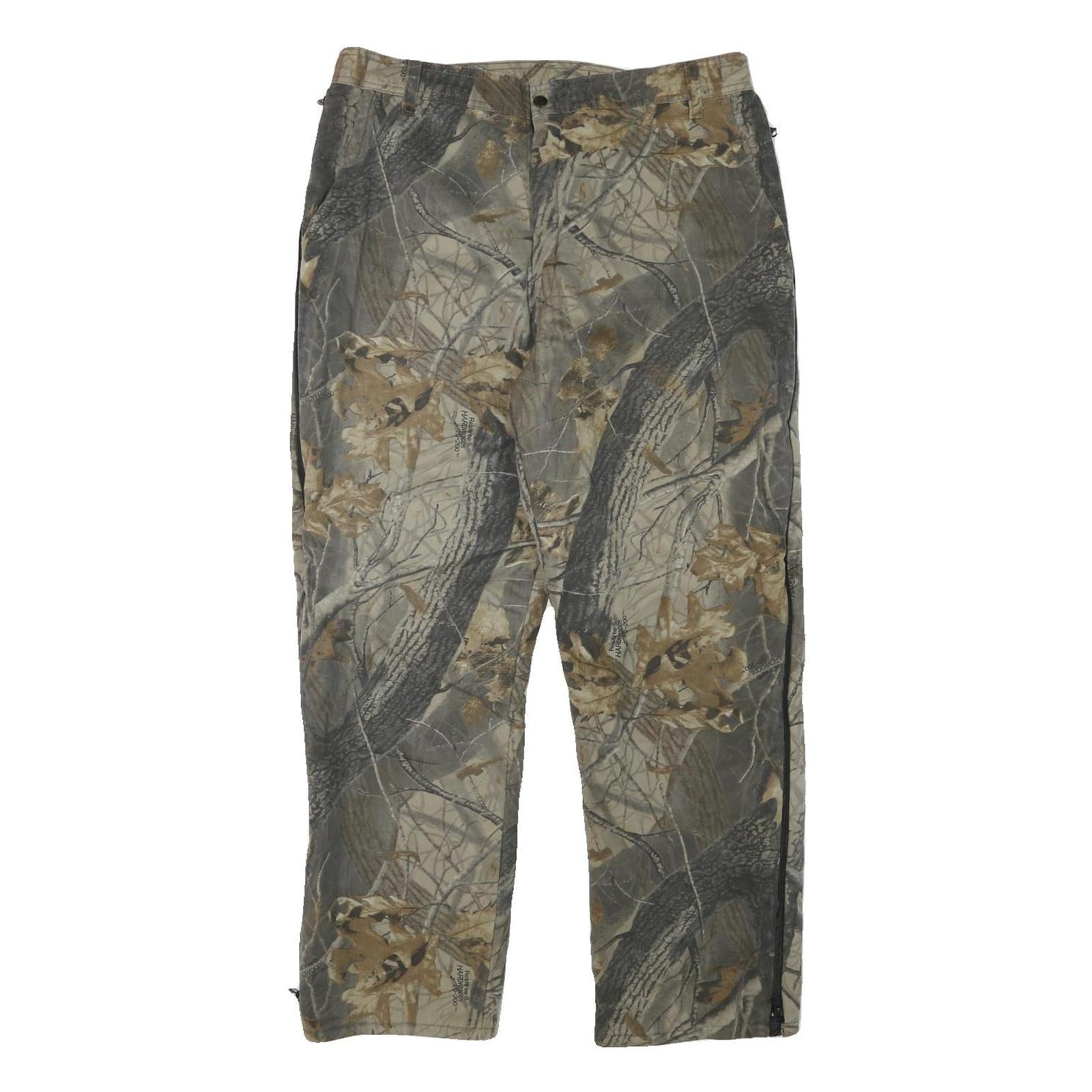 WALLS Mens Polyester Blend Relaxed Camouflage Lined Trousers W36 L30 Outdoor
