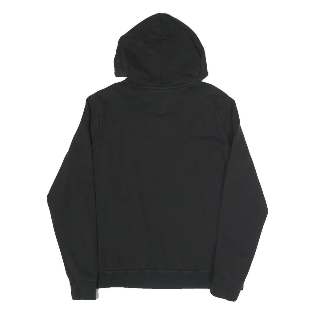 PUMA Womens Black Hoodie UK 16 Cotton Blend Pullover Casual Sweatshirt