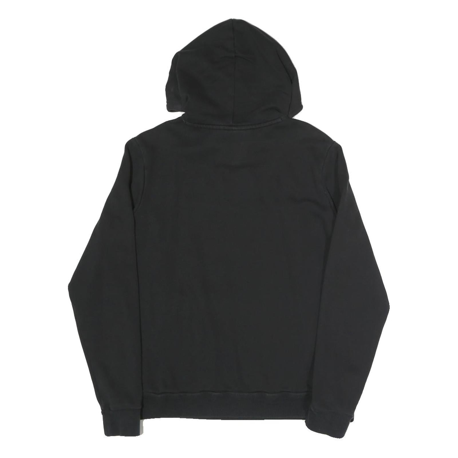 PUMA Womens Black Hoodie UK 16 Cotton Blend Pullover Casual Sweatshirt