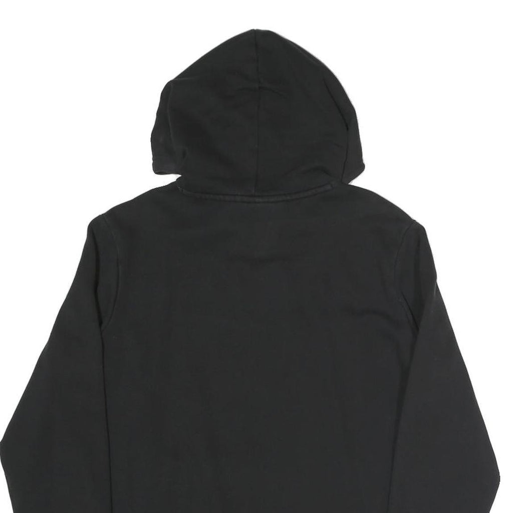 PUMA Womens Black Hoodie UK 16 Cotton Blend Pullover Casual Sweatshirt