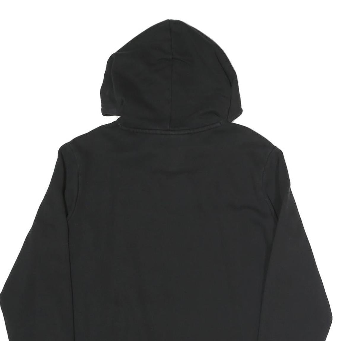 PUMA Womens Black Hoodie UK 16 Cotton Blend Pullover Casual Sweatshirt