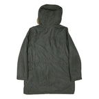 LEVI'S Womens Green Cotton Blend Hooded Zip Parka Jacket L Winter Outerwear