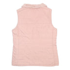 THE NORTH FACE Womens Pink Sleeveless Reversible Fleece Jacket M Polyester Zip