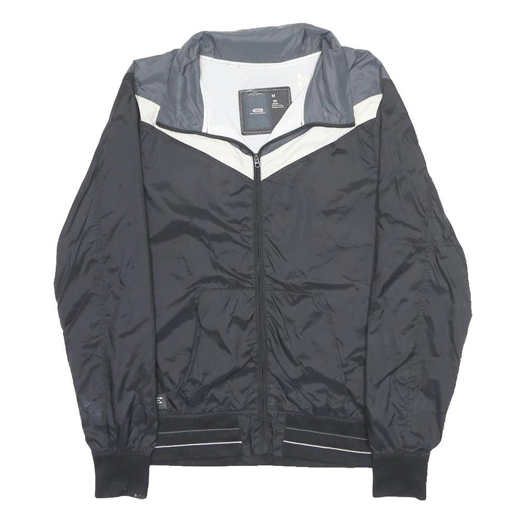G-STAR Mens Black & Grey Zip Jacket M Polyester Plain Lightweight Casual