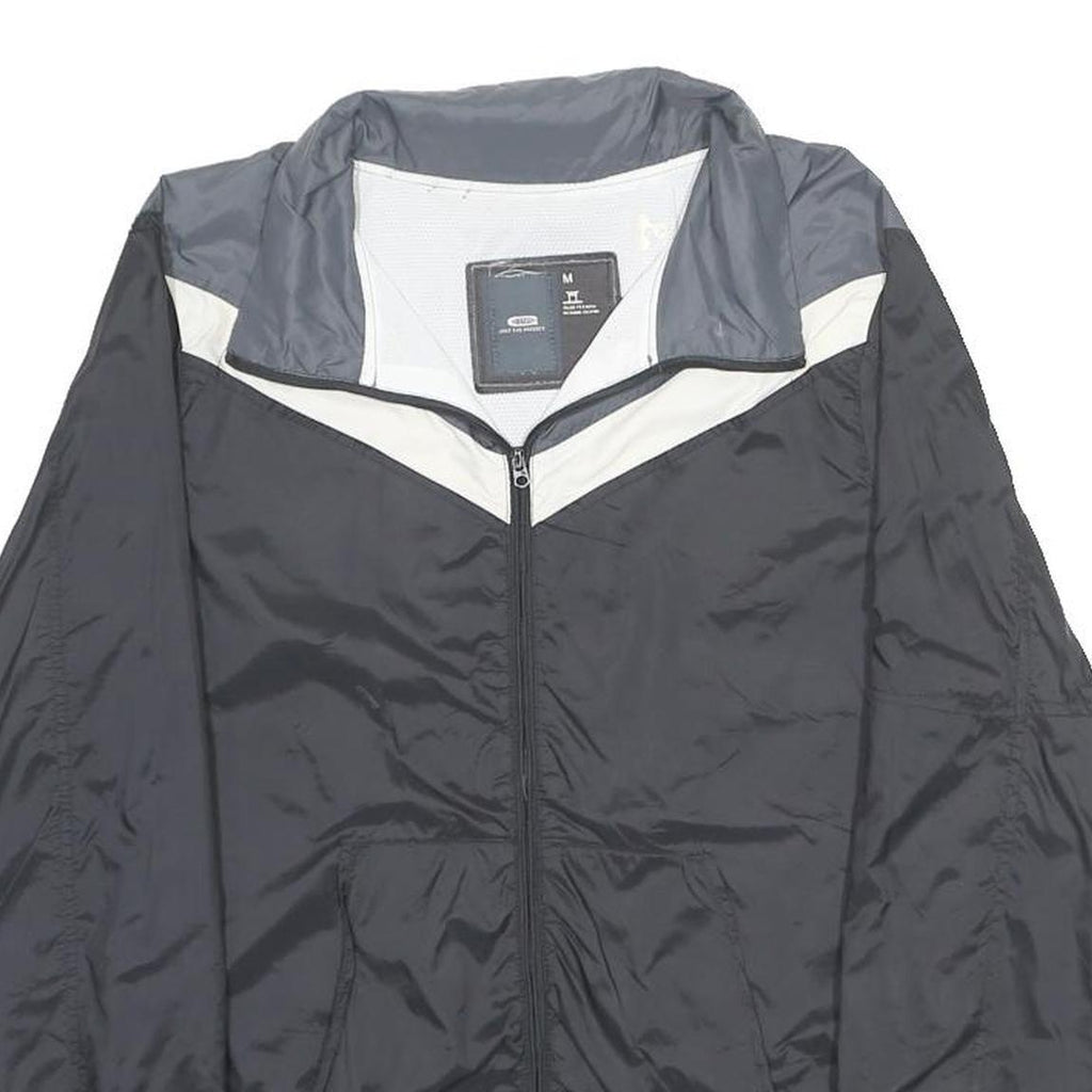 G-STAR Mens Black & Grey Zip Jacket M Polyester Plain Lightweight Casual
