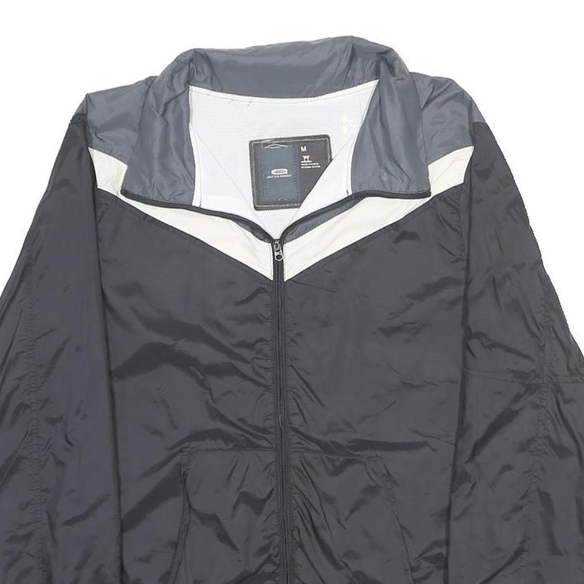 G-STAR Mens Black & Grey Zip Jacket M Polyester Plain Lightweight Casual