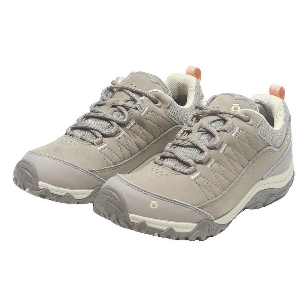 OBOZ Bridger Low Womens Lace-Up Trainers Beige Grey UK 3.5 Comfortable Outdoor