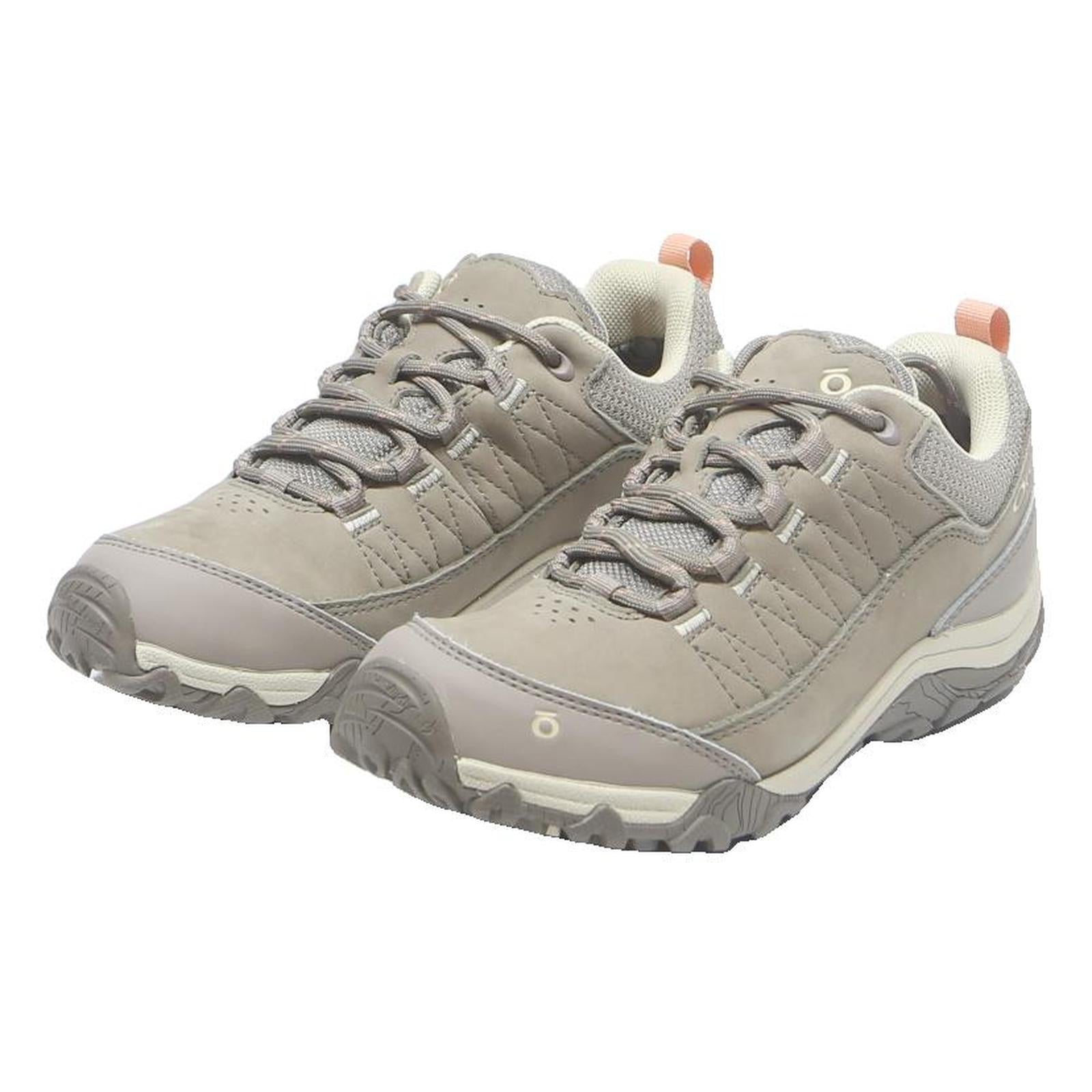 OBOZ Bridger Low Womens Lace-Up Trainers Beige Grey UK 3.5 Comfortable Outdoor