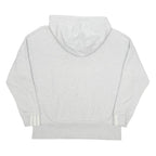 ADIDAS Womens Grey Pullover Hoodie UK 10 Cotton Blend Casual Sportswear