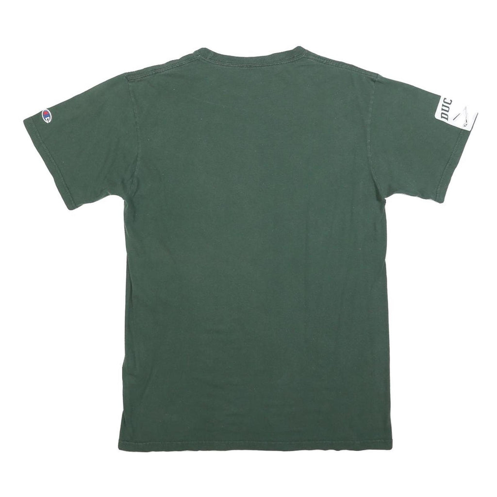 CHAMPION Mens Green Oregon Golf T-Shirt M Short Sleeve Crew Neck Cotton Blend