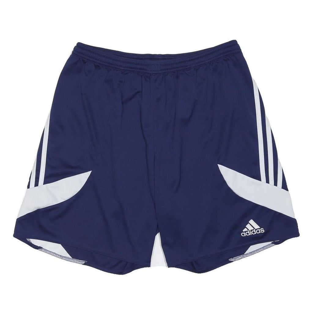 ADIDAS Mens Shorts Navy Blue & White Sports Casual L W29 Lightweight